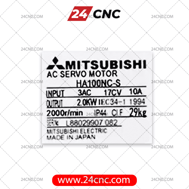 MITSUBISHI Servo Motor Model HA100NC-S