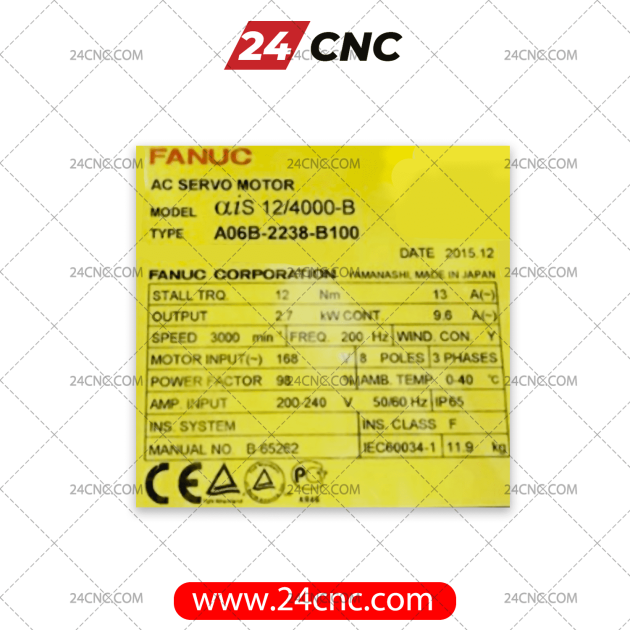 FANUC Servo Motor Model A06B-2238-B100
