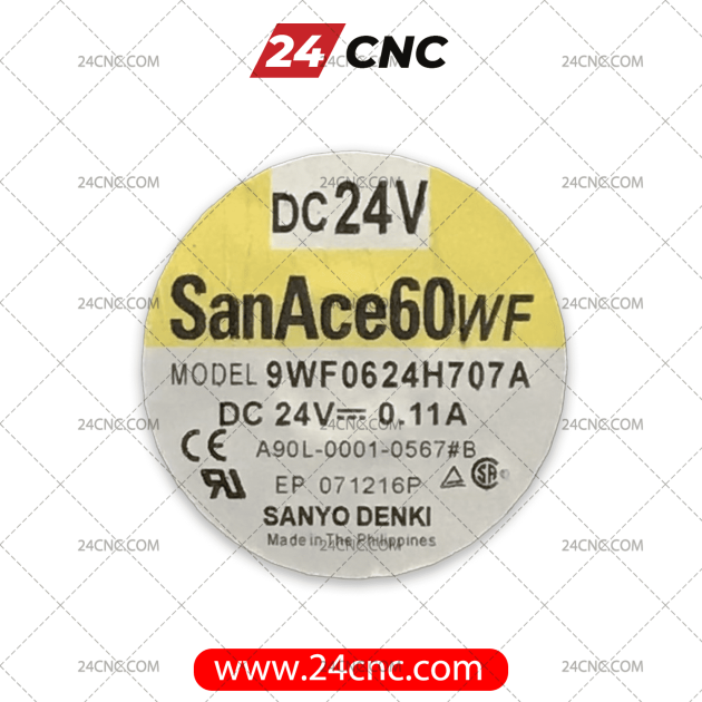 Sanyo Denki Cooling Fan Model 9WF0624H707A