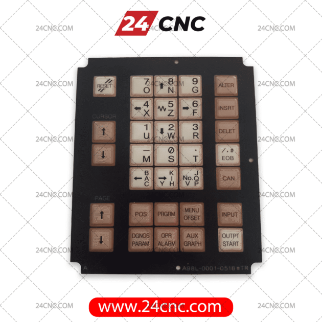 Original FANUC Keyboard Label Model A98L-0001-0524#A
