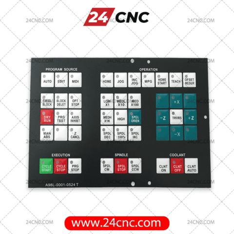 Fanuc Keyboard Label Model A98L-0001-0524#T