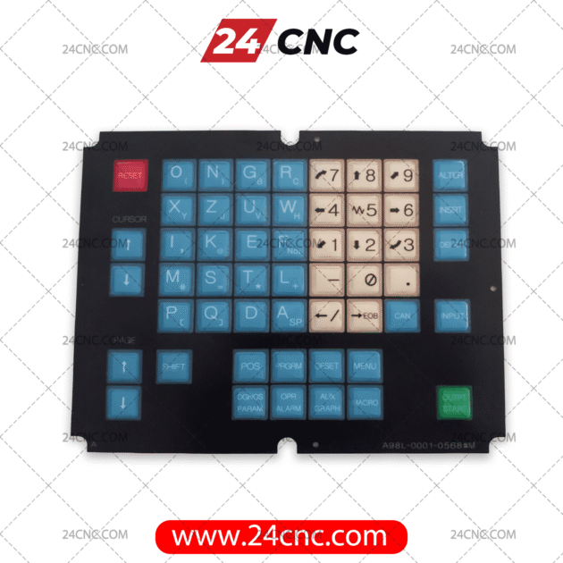Fanuc Keyboard Label Model A98L-0001-0568#M