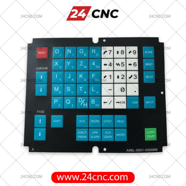 Original FANUC Keyboard Label Model A98L-0001-0568#M
