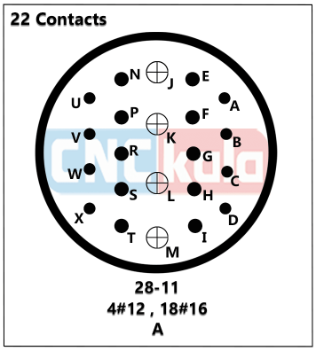 28-11S 4th Axis Motor Encoder Socket