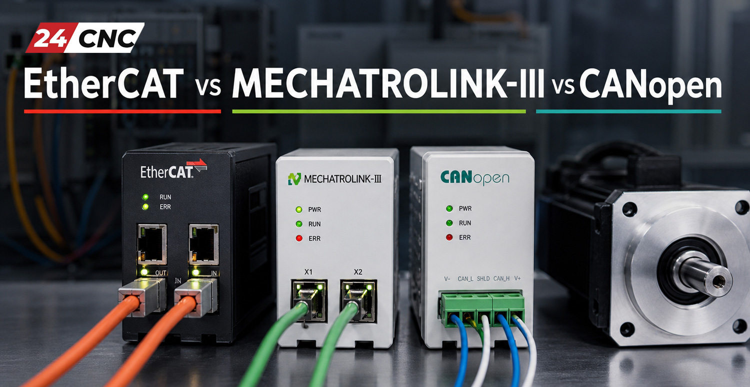EtherCAT vs MECHATROLINK-III vs CANopen
